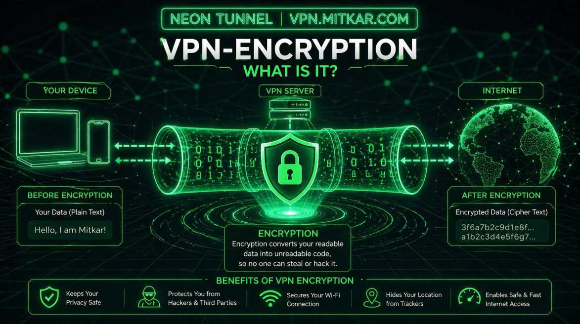 How VPN Works — Tunneling, Encryption & IP Masking